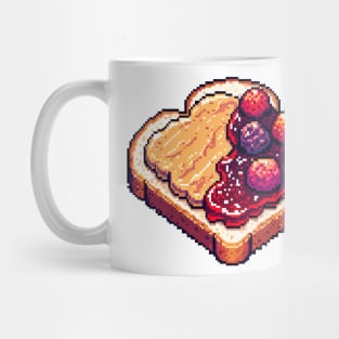 Peanut Butter And Jelly Toast Kawaii Yummy Sandwich Vintage Breakfast Mug